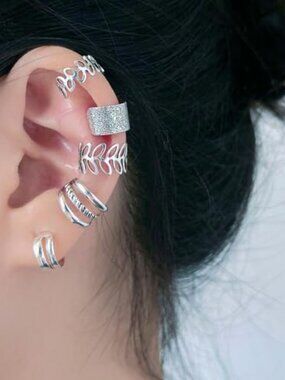 5 Pcs Gold Ear Cuffs for Women Non Piercing Ear Cuff